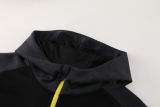 2024/25 BVB Black Hoody Zipper Jacket Tracksuit