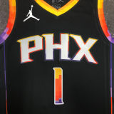 Suns BOOKER #1 Black NBA Jerseys