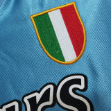 1990/91 Napoli Special Blue Retro Soccer Jersey