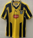 1998-1999 Lazio Third Yellow Retro Soccer Jersey