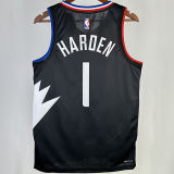 2023/24 Clippers HARDEN #1 Black NBA Jerseys