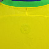 2022/23 Brazil Home Yellow Long Sleeve Jersey