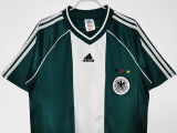 1998 Germany Away Green Retro Soccer Jersey