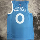 Timberwolves RUSSELL #0 Blue NBA Jerseys