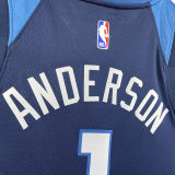 2023/24 Timberwolves ANDERSON #1 Sapphire Blue NBA Jerseys
