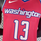 2023/24 Wizards POOLE #13 Red City Edition NBA Jerseys