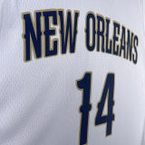 2023/24 Pelicans INGRAM #14 White NBA Jerseys