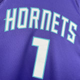 2023/24 Hornets BALL #1 NBA Jerseys