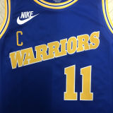 Warriors THOMPSON #11 Blue Retro NBA Jerseys