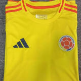2024/25 Colombia Home Yellow Fans Soccer Jersey