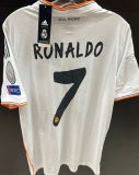 RONALDO # 7 RM Home Retro Jersey 2013/14 (Have All Patch) (9) 全套章 +2014胸前小字