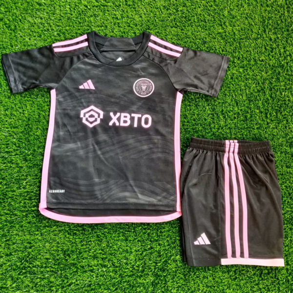 2023/24 Inter Miami Away Black Kids Soccer Jersey