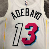 2023 Miami Heat ADEBAYO #13 White City Edition NBA Jerseys