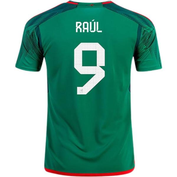 RAÚL #9 Mexico 1:1 Quality Home Green Fans Jersey 2022/23