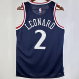 2024/25 Clippers LEONARD #2 Sapphire Blue NBA Jerseys