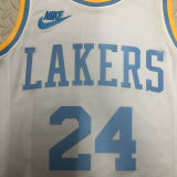 Lakers BRYANT #24 White Retro NBA Jerseys