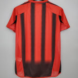 2004/2005 AC Milan Home Retro Soccer Jersey