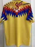 1995 Club America Home Yellow Retro Soccer Jersey