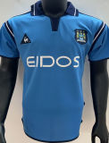 2001/02 Man City Home Blue Retro Soccer Jersey