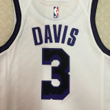 Lakers DAVIS #3 White City Edition NBA Jerseys