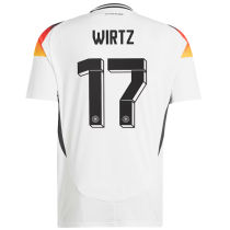 WIRTZ #17 Germany Home White Fans Soccer Jersey 2024/25