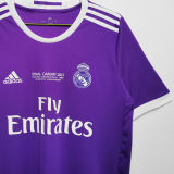 2016/17 RM Purple Away Retro Soccer Jersey 带胸前小字