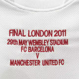 2010/11 M Utd Away White Retro UCL Version Soccer Jersey（胸前有绣欧冠决赛小字）