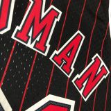 1997/98 Bulls RODMAN #91 Black Retro NBA Jerseys 热压