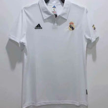 2002-2003 RM White Home Retro Soccer Jersey