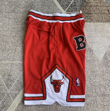 Bulls Red Four Bags NBA Pants