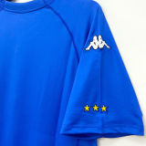 2000 Italy Home Blue Retro Soccer Jersey