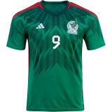 RAÚL #9 Mexico 1:1 Quality Home Green Fans Jersey 2022/23