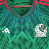 H. LOZANO #22 Mexico 1:1 Quality Home Green Fans Jersey 2022/23