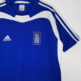 2004 Greece Home Blue Retro Soccer Jersey