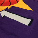 Suns BOOKER #1 Purple Retro NBA Jerseys