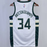 2023/24 Bucks ANTETOKOUNMPOL #34 White NBA Jerseys