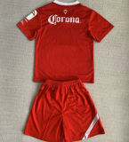 2023/24 Deportivo Toluca Home Red Kids Jersey 托卢卡
