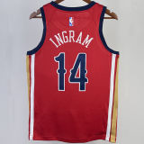 2023/24 Pelicans INGRAM #14 Red NBA Jerseys