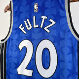 2023/24 Magic FULTZ #20 Royal Blue Retro NBA Jerseys 热压