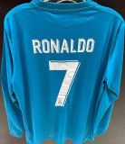 RONALDO # 7 RM 3rd Retro Long Sleeve Jersey 2017/18 (Have All Patch) (2017+12) 全套章