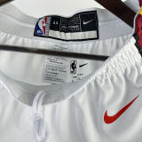 2023/24 Miami Heat White NBA Pants