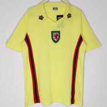 1976/79 Wales Away Yellow Retro Soccer Jersey