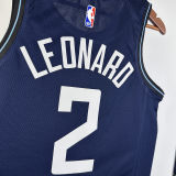 2023/24 Clippers LEONARD #2 Sapphire Blue City Edition NBA Jerseys