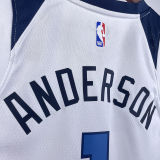 2023/24 Timberwolves ANDERSON #1 White NBA Jerseys