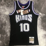 2001/02 Kings BIBBY #10 Black Retro NBA Jerseys 热压