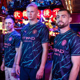2023/24 Man City Third Kids Soccer Jersey