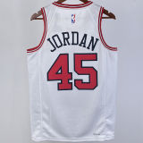 2023/24 Bulls JORDAN #45 White NBA Jerseys 热压
