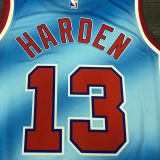 Nets Harden #13 Limited Edition Blue NBA Jerseys Hot Pressed