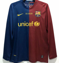 2008/09 BA Home UCL Final Long Sleeve Retro Soccer Jersey