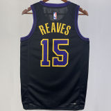 2023/24 Lakers REAVES #15 Black City Edition NBA Jerseys